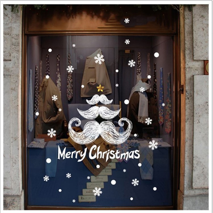 Christmas Series Window Decal Sticker DIY Window Decoration Ornament - Style D-2