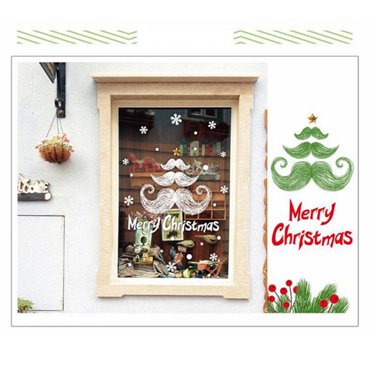 Christmas Series Window Decal Sticker DIY Window Decoration Ornament - Style D-5