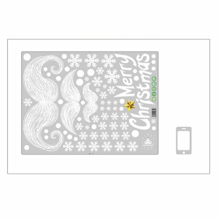Christmas Series Window Decal Sticker DIY Window Decoration Ornament - Style D-7