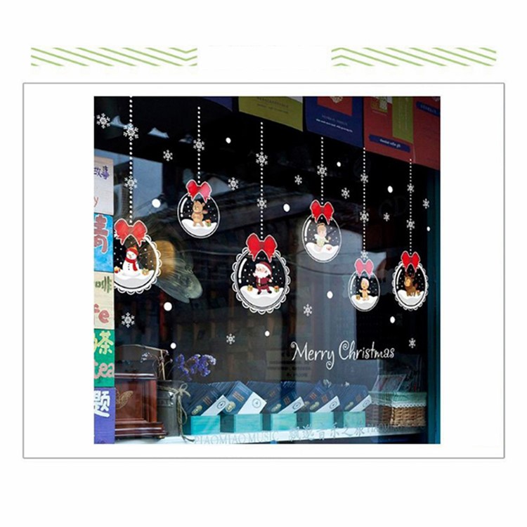 Christmas Series Window Decal Sticker DIY Window Decoration Ornament - Style E-5