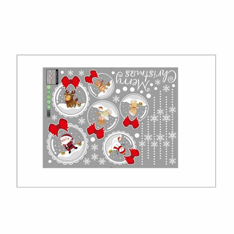 Christmas Series Window Decal Sticker DIY Window Decoration Ornament - Style E-7