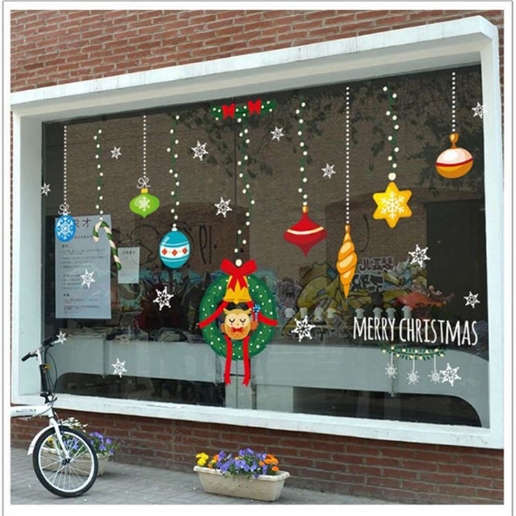 Christmas Series Window Decal Sticker DIY Window Decoration Ornament - Style F-5