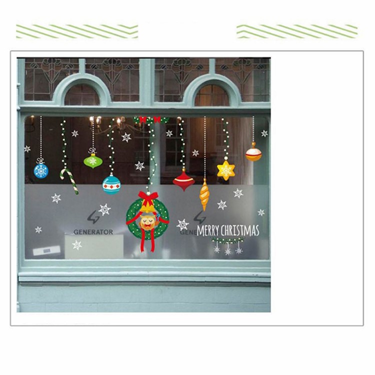 Christmas Series Window Decal Sticker DIY Window Decoration Ornament - Style F-6
