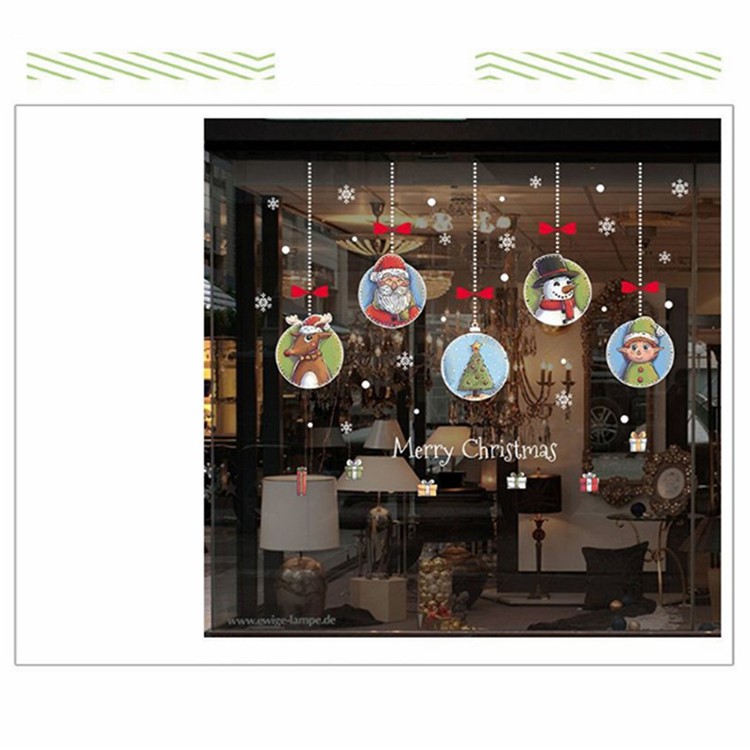 Christmas Series Window Decal Sticker DIY Window Decoration Ornament - Style G-4