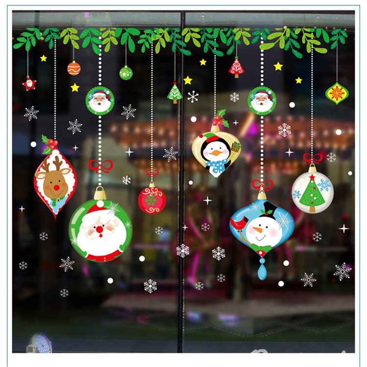 Christmas Window Clings Decal Stickers Window Decoration Ornament - Christmas Element-1