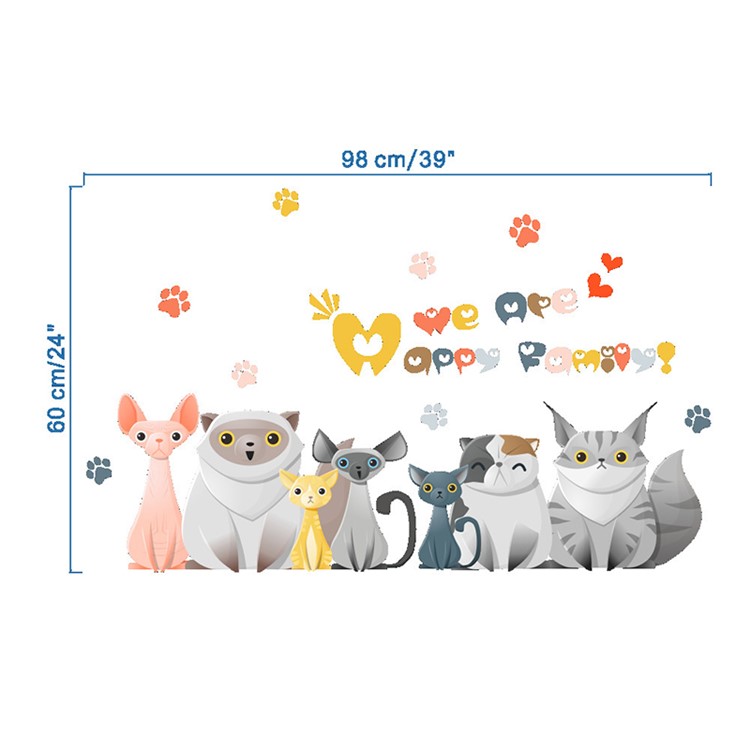 Cartoon Pattern Removable Wall Decal DIY Wall Sticker-5