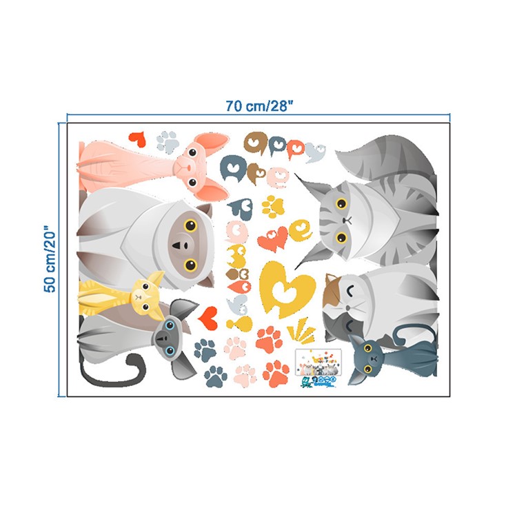 Cartoon Pattern Removable Wall Decal DIY Wall Sticker-6