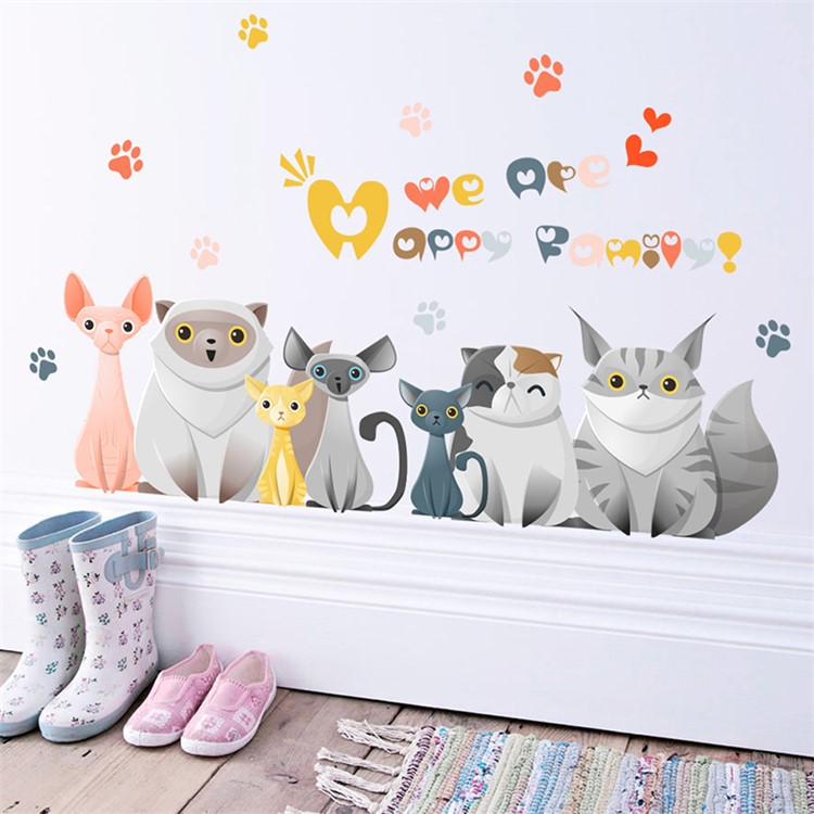 Cartoon Pattern Removable Wall Decal DIY Wall Sticker-7