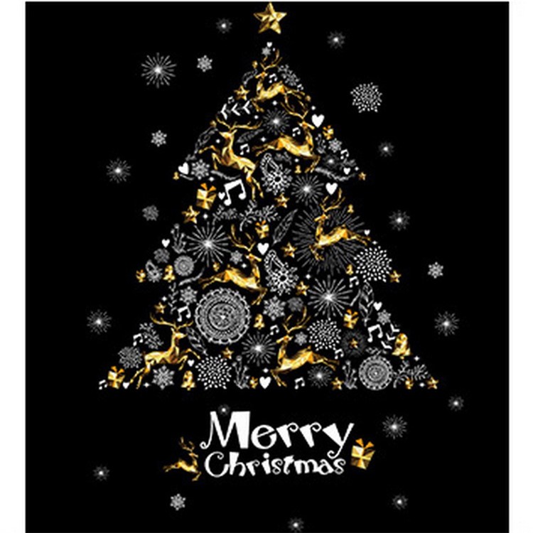 Christmas Tree Window Decoration Window Decal Sticker DIY Decal-3