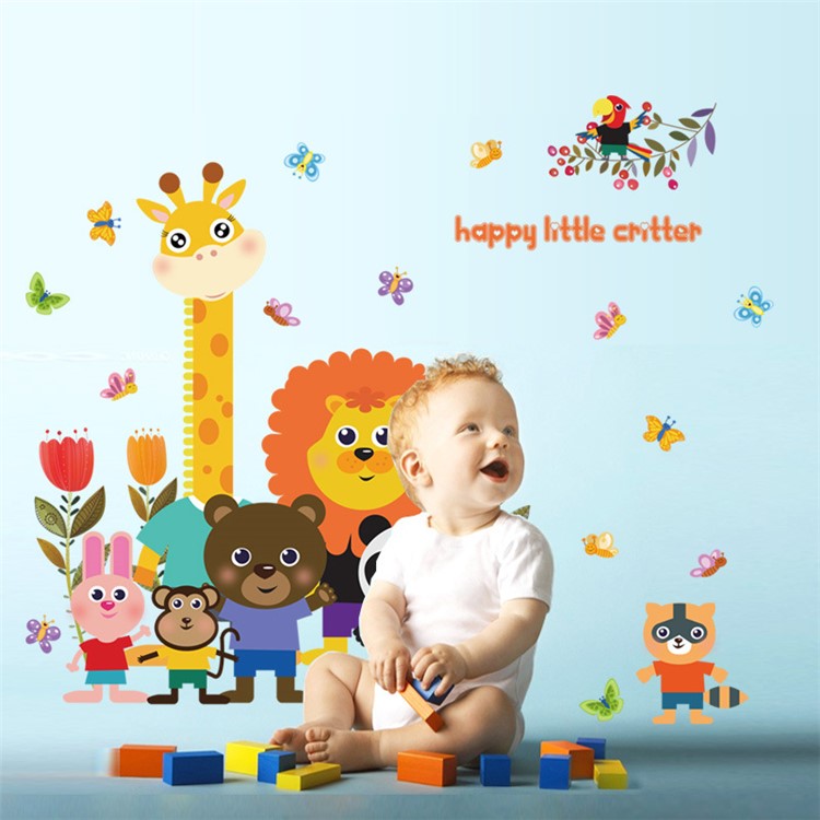 Cartoon Animals Pattern Removable Wall Decal DIY Wall Sticker-2