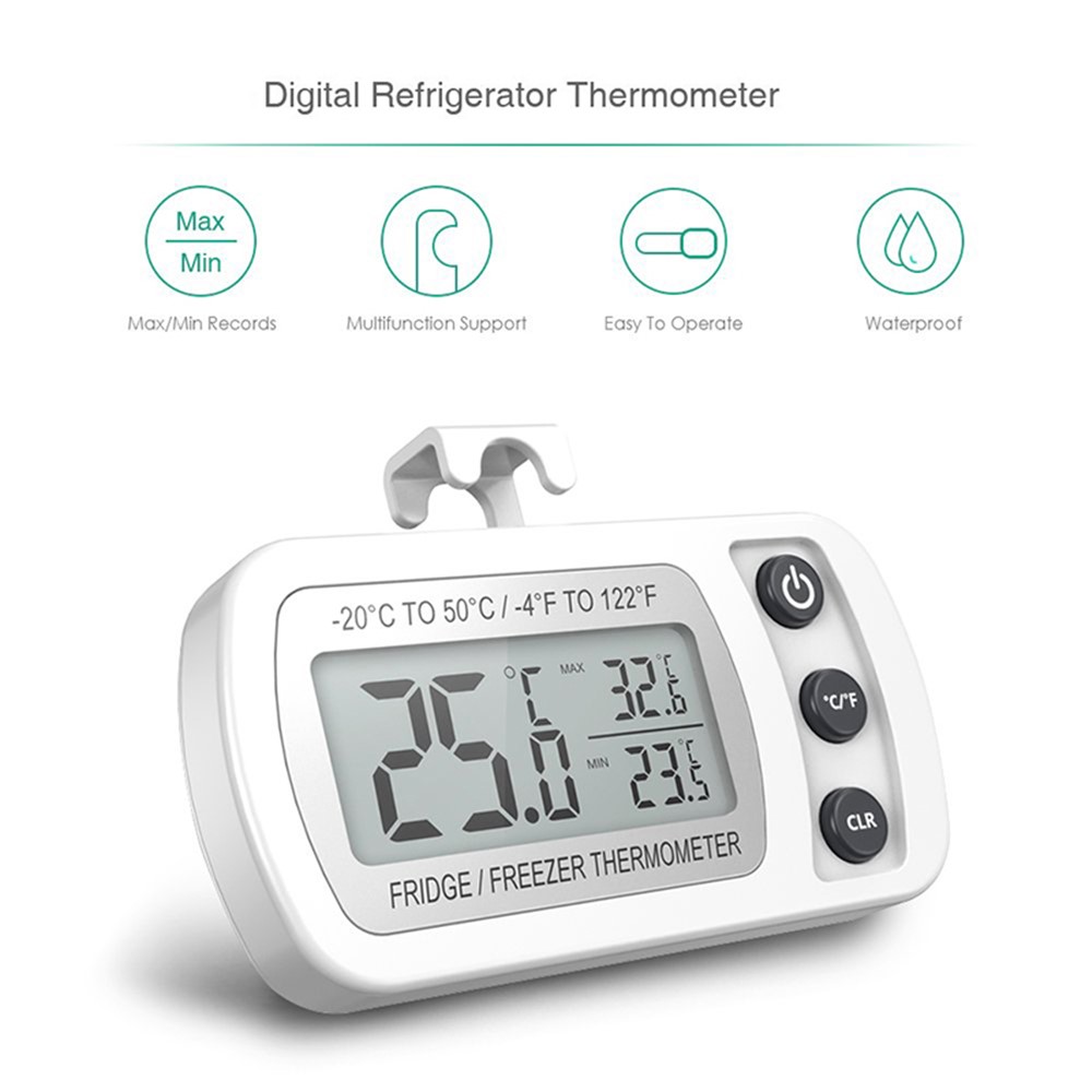 Refrigerator Fridge Thermometer LCD Display Digital Freezer Room Thermometer-4