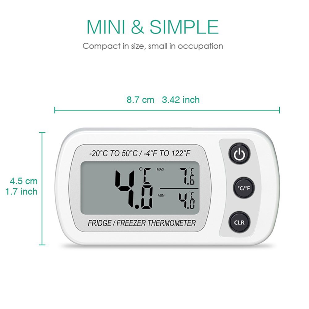 Refrigerator Fridge Thermometer LCD Display Digital Freezer Room Thermometer-5