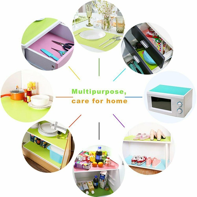 2Pcs/Set Antibacterial Cabinet Pads Anti-oil Anti-frost Fridge Liner Mats, 150*45cm-8