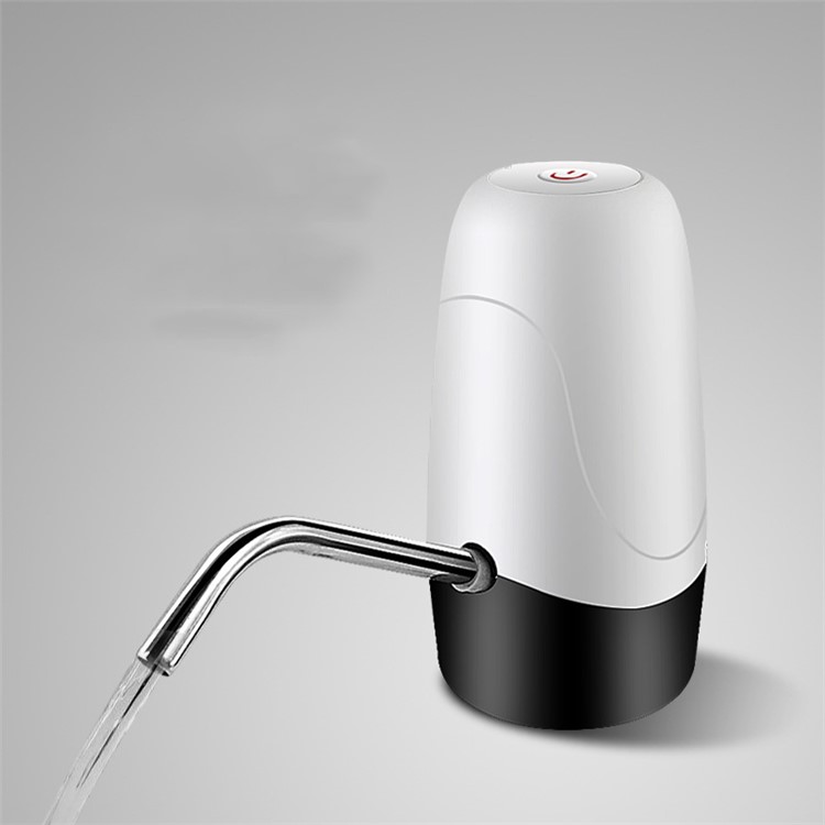 Outdoor Portable Household USB Rechargeable Electric Water Dispenser Bottle Pump - White-2