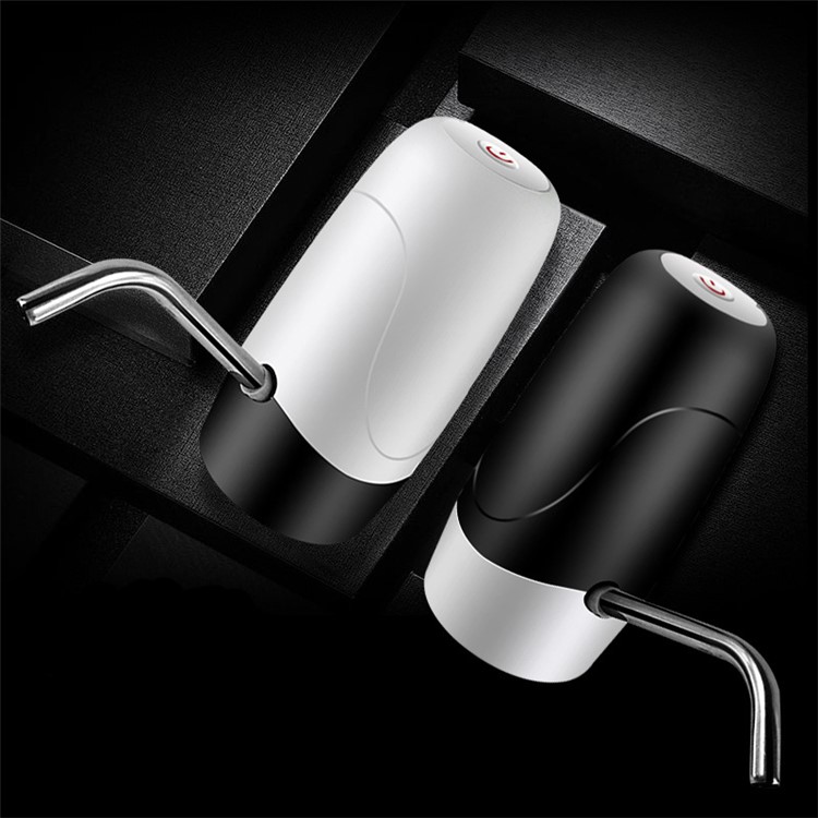 Outdoor Portable Household USB Rechargeable Electric Water Dispenser Bottle Pump - Black-2