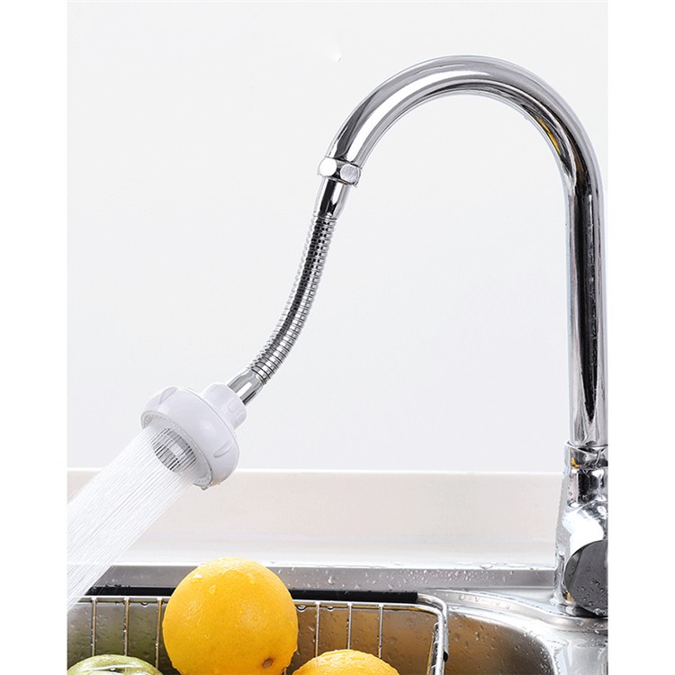 Kitchen Tap Head 360 Degrees Rotatable Faucet Spray Head Tap Splash Filter Nozzle - Long Style-4