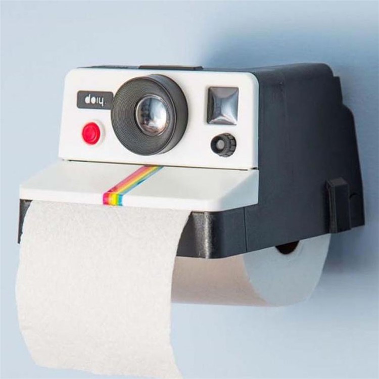 Vintage Camera Shaped Tissue Storage Toilet Paper Roll Holder Box Napkins-5