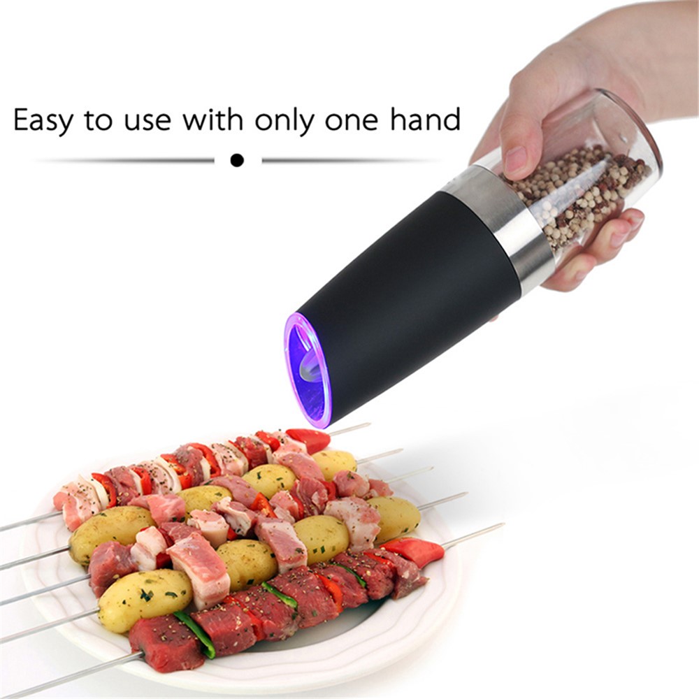 Electric Grinder of Pepper LED Creative Seasoning Spice Grinder Kitchen Utensils-4