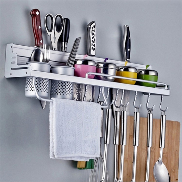 50cm Kitchen Knife Storage Rack Organizer Hook Holder Hanger-3