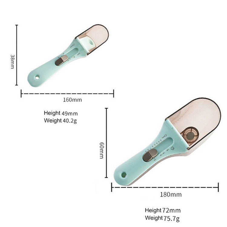 2PCS/Set Adjustable Measuring Cups and Spoons Set Magnetic Scoop-3