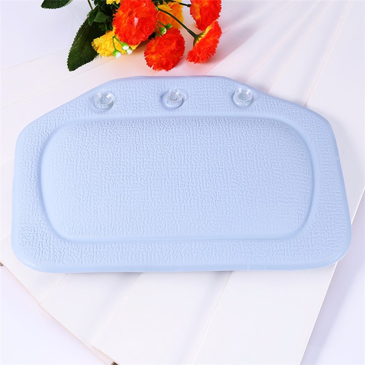 PVC Foam Sponge Bathtub Pillow Spa Bath Head Cushion - Blue-2