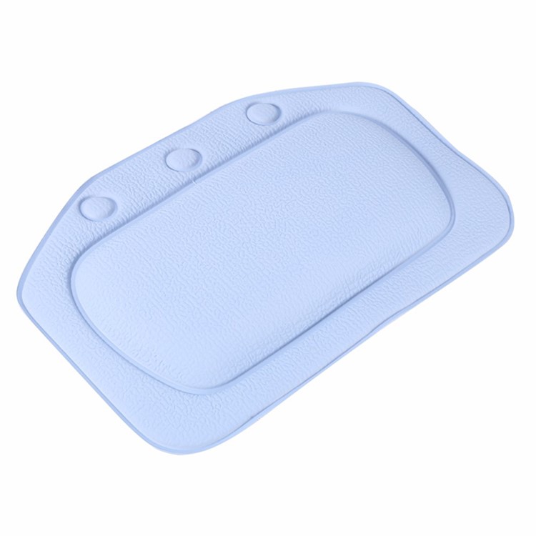PVC Foam Sponge Bathtub Pillow Spa Bath Head Cushion - Blue-3