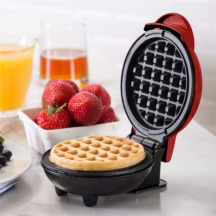 Mini Fabricante De La Plancha Redonda Eléctrica Para Tortitas Individuales Galletas Galletas Huevos - Enchufe Para EE.UU.-1