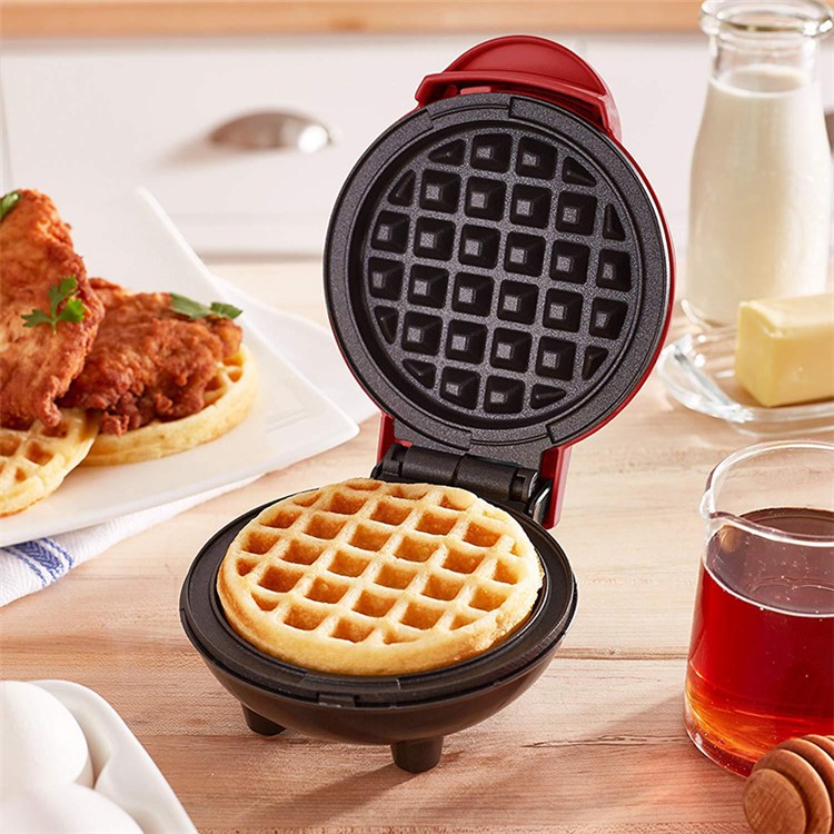 Mini Fabricante De La Plancha Redonda Eléctrica Para Tortitas Individuales Galletas Galletas Huevos - Enchufe Para EE.UU.-3