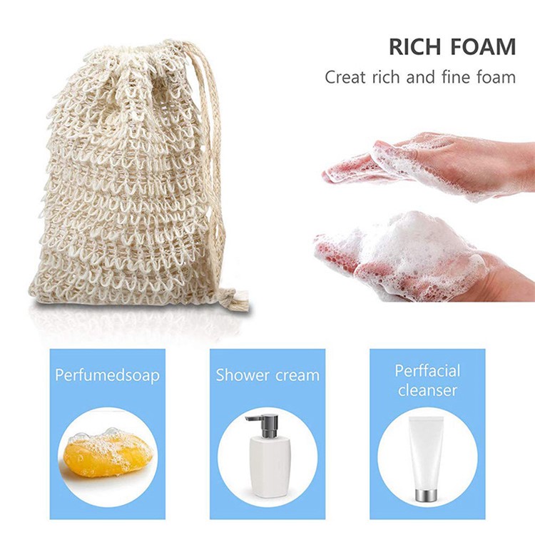 Soap Blister Mesh Double Layer Soap Net Foam Bubble Mesh Bag-10