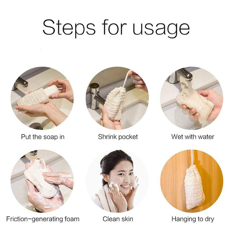 Soap Blister Mesh Double Layer Soap Net Foam Bubble Mesh Bag-6