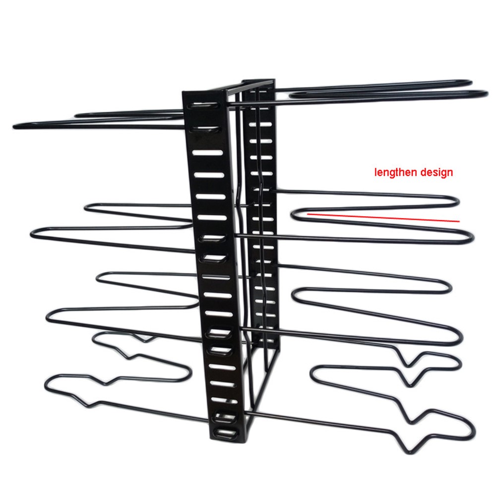 5-Layer Kitchen Organizer Rack Adjustable Metal Cabinet Pantry Pan Pot Lid Organizer Rack Holder Bakeware Plate Holder Stand-4