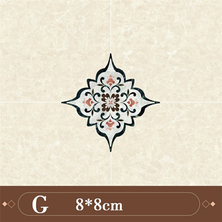 21PCS/Set Tile Diagonal Stickers Floor Tiles Ceramic PVC Stickers - Style G