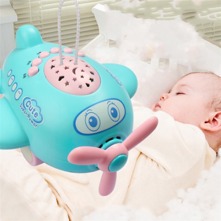Appease Aircraft Projection Sleeping Story Projector Night Light Lamp with Remote Control-2