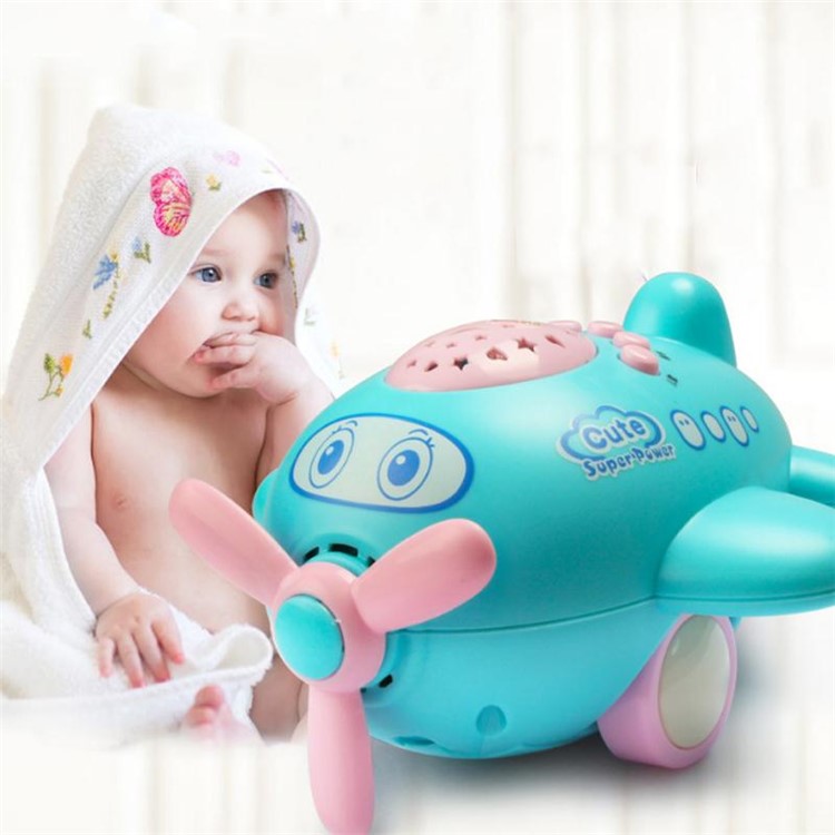 Appease Aircraft Projection Sleeping Story Projector Night Light Lamp with Remote Control-4