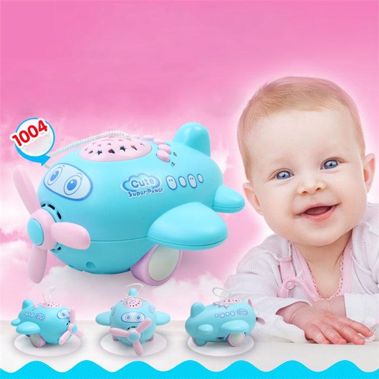 Appease Aircraft Projection Sleeping Story Projector Night Light Lamp with Remote Control-5