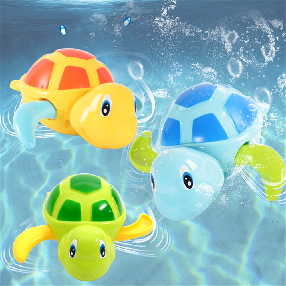 Bebé Dibujos Animados Tortuga Baño Natación Tortuga Reloj De Pulsera Juguete - Color Aleatorio-2