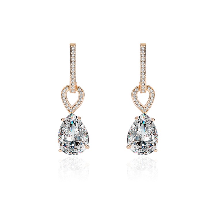 Women S 24k Plated Zircon Diamond Earrings Jewelry Gold Women S 24k Plated Zircon Diamond Earrings Jewelry Gold 1