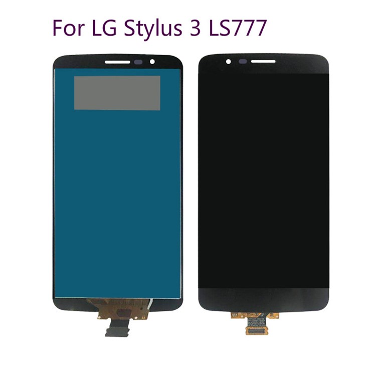 LCD Screen and Digitizer Assembly Replacement for LG Stylus 3 LS777 (Non-OEM Screen Glass Lens, OEM Other Parts) - Black-1