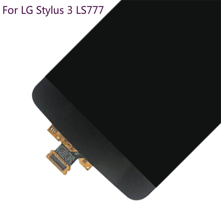 LCD Screen and Digitizer Assembly Replacement for LG Stylus 3 LS777 (Non-OEM Screen Glass Lens, OEM Other Parts) - Black-3