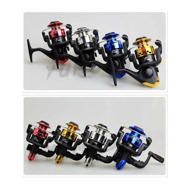5.1:1 Fishing Reel Spool Vessel Fish Spinning Wheel Line Gear Wheel (With Line) - Yellow-3