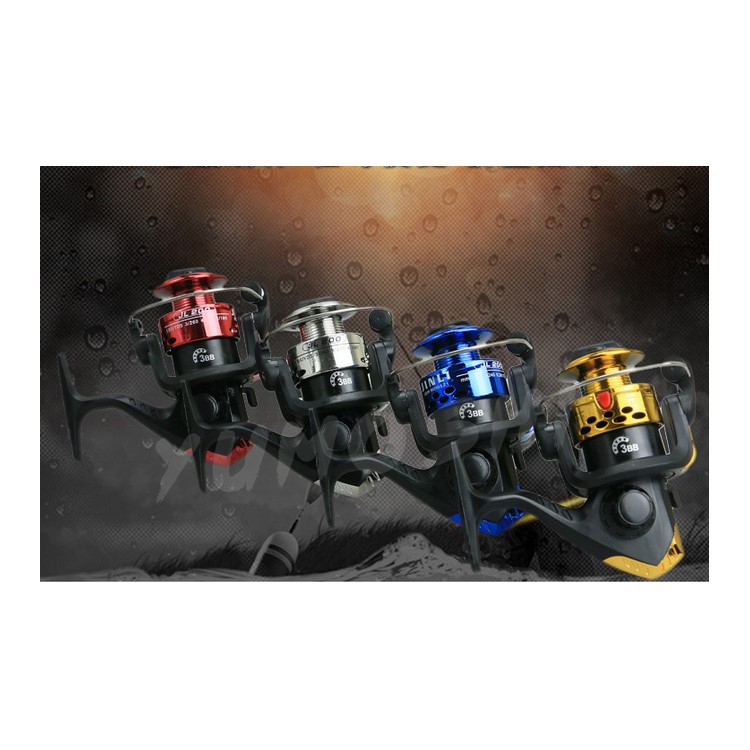 Spinning Fishing Reel 3BB 5.1:1 Fish Wheel Spinning Reel Fishing Tackle (With Line) - Silver Color-3