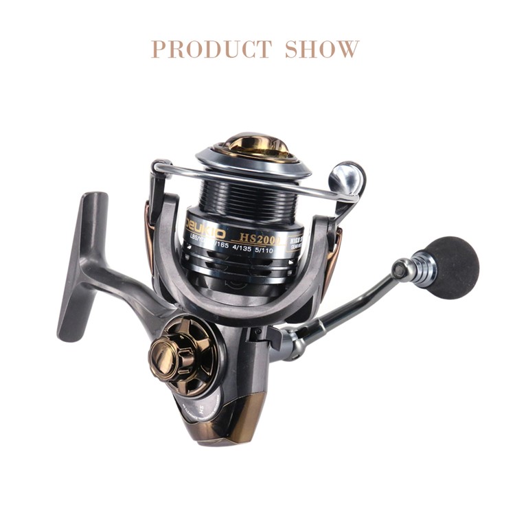 DEUKIO HS3000 5+1BB 7.1:1 Spinning Fishing Reel Shallow Spool-10