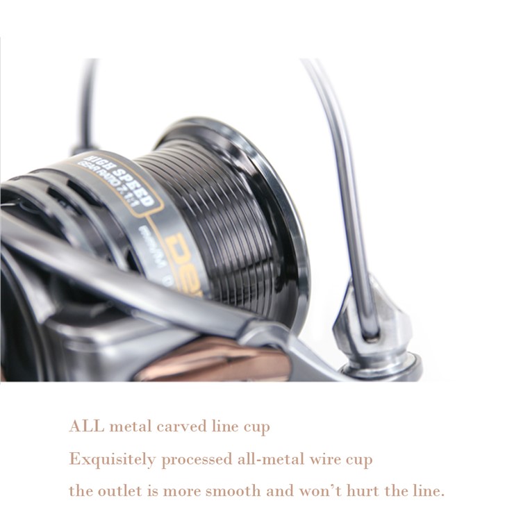 DEUKIO HS5000 6.7: 1 5 + 1BB Carretel Raso De Carretel De Pesca-14