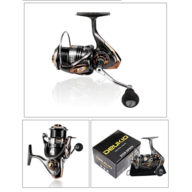 DEUKIO HS5000 6.7: 1 5 + 1BB Carretel Raso De Carretel De Pesca-8