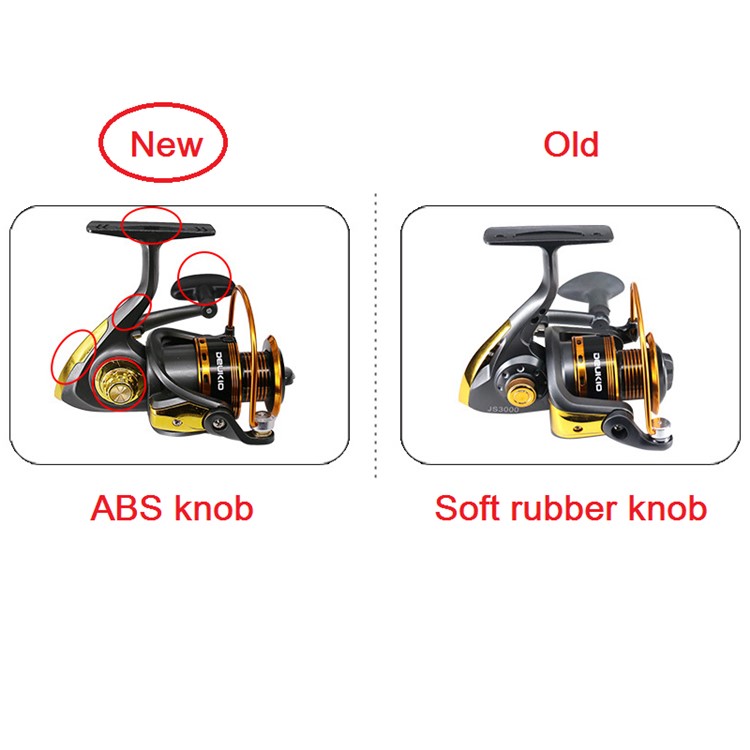 JS7000 10BB 5.1:1 Gear Ratio Metal Spool Fishing Reel with Folding Arm-12