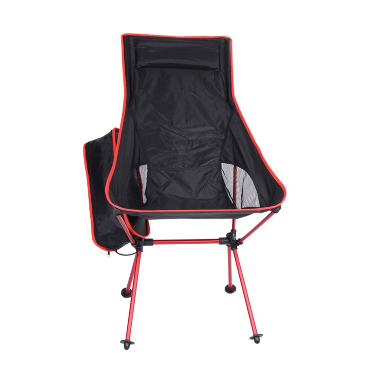 Lightweight Foldable Outdoor Chair Comfortable Outdoor Folding Backpacking Chair - Red-2