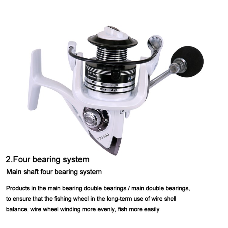 TR3000 13+1BB 5.0:1 SR Spinning Fishing Reel Metal Rocky Gear Spool Fish Reel-13