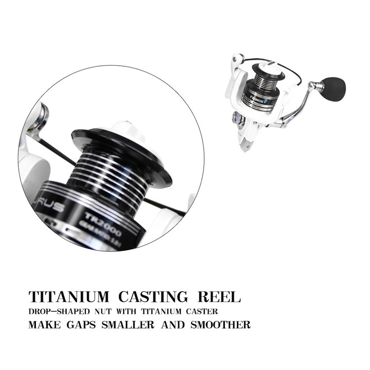 TR6000 13+1BB 4.7:1 SR Gear Spool Fish Reel Spinning Fishing Reel with Metal Rocky-4