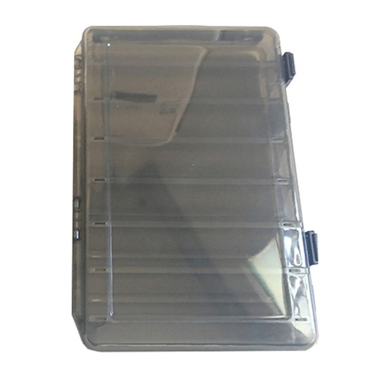 Double-layer Lure Fishing Gear Box Double-sided Fishing Organizer - Grey / Size: L-3