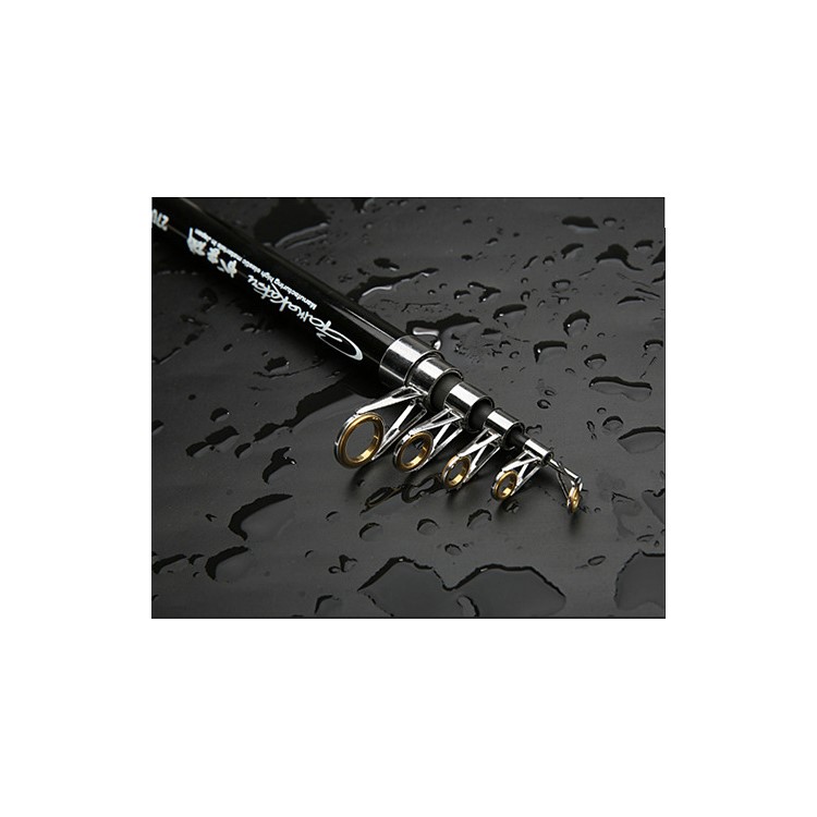 3.6M Telescopic Fishing Rod + Reel Combos Fishing Pole Set Saltwater Freshwater Kit - Black-7